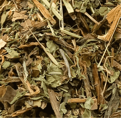 Organic Dandelion Leaf Tea from Porter Hill Tea Company, featuring fresh dried dandelion leaves in a herbal tea blend.