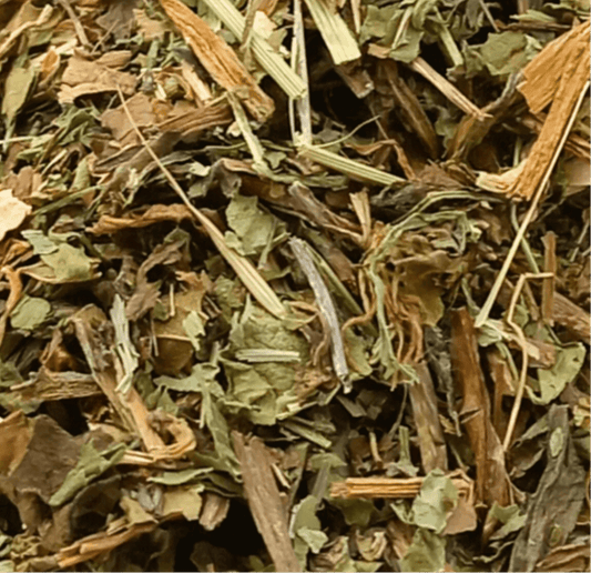 Organic Dandelion Leaf Tea from Porter Hill Tea Company, featuring fresh dried dandelion leaves in a herbal tea blend.
