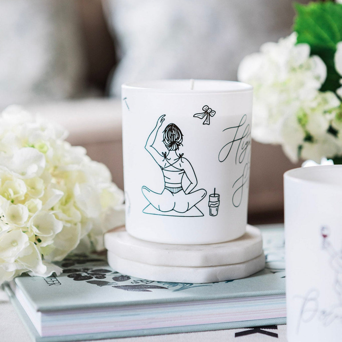 Natural wax glass candle from Avalon Home UK, featuring a simple design and warm, inviting appearance.