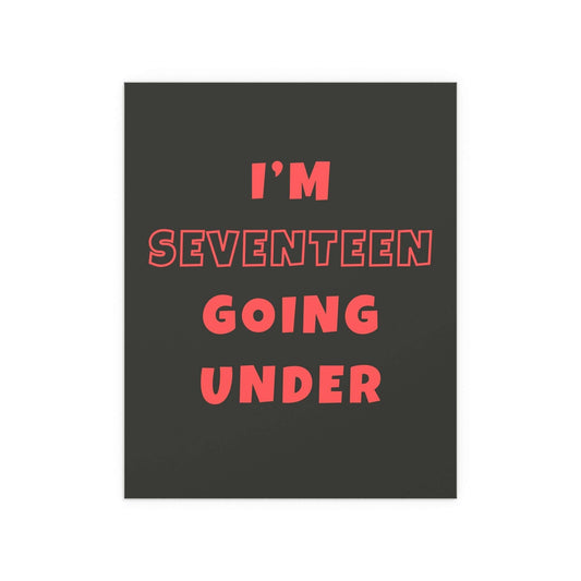 Black and red poster of Sam Fender titled "Saturday" by Glow On Prints, featuring the artist's image and vibrant design elements.