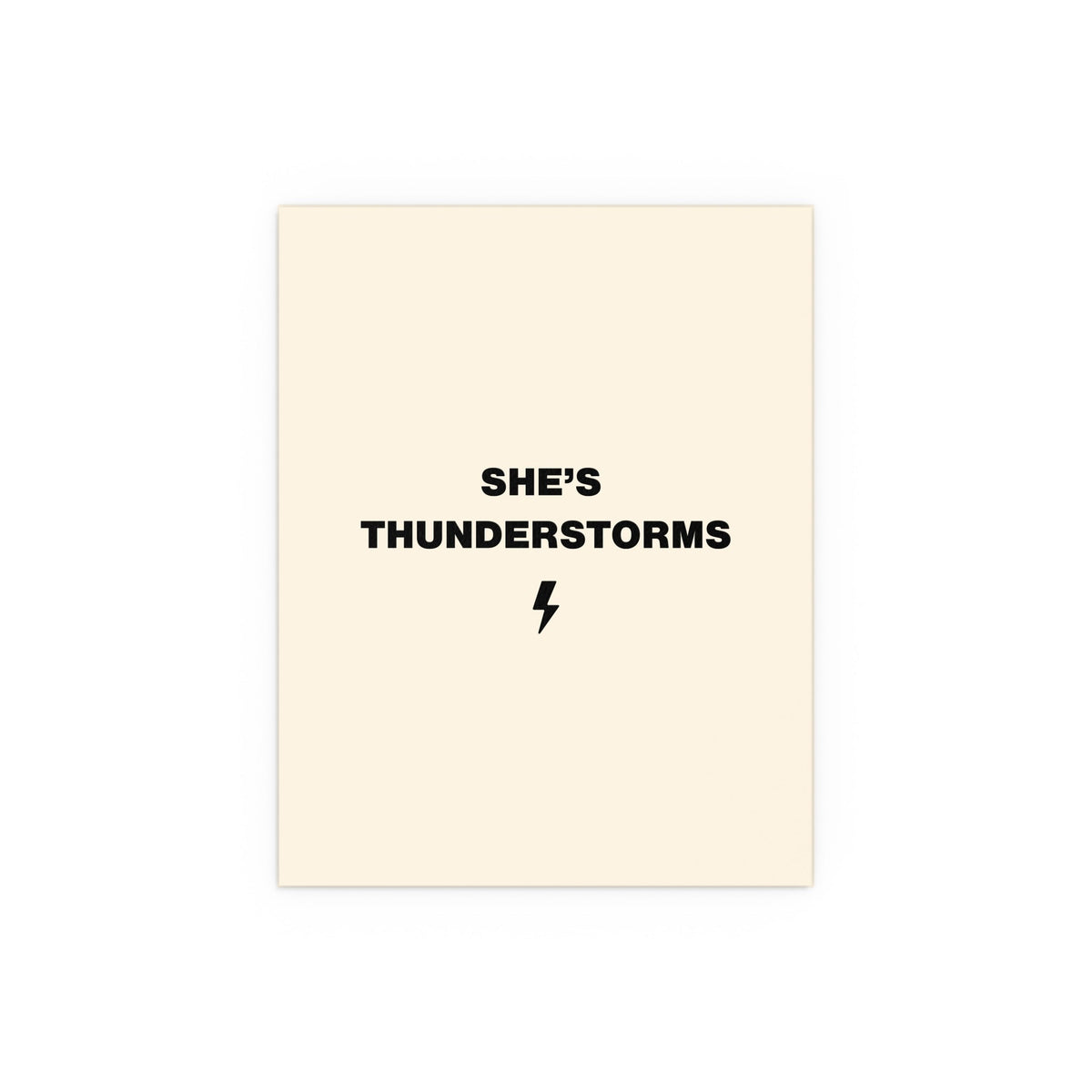 Arctic Monkeys "She's Thunderstorms" poster by Glow On Prints, featuring band artwork and vibrant design elements.