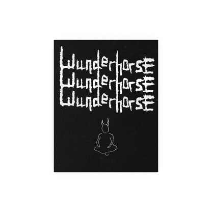 Wunderhorse Devil print poster by Glow On Prints featuring a dark, artistic devil design on paper.