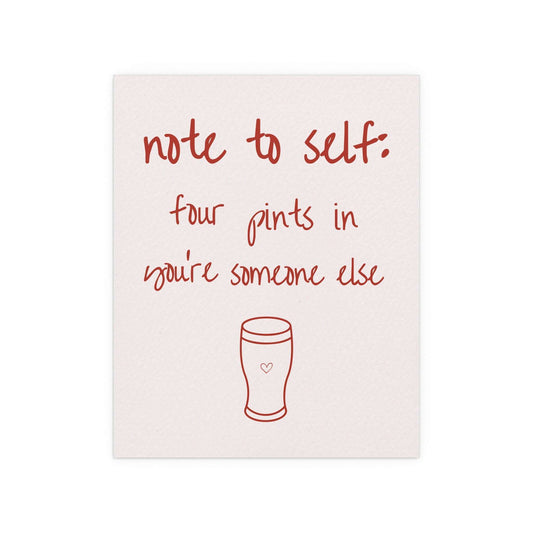 Olivia Dean "Note To Self" poster by Glow On Prints, featuring a stylish printed design for wall decor.