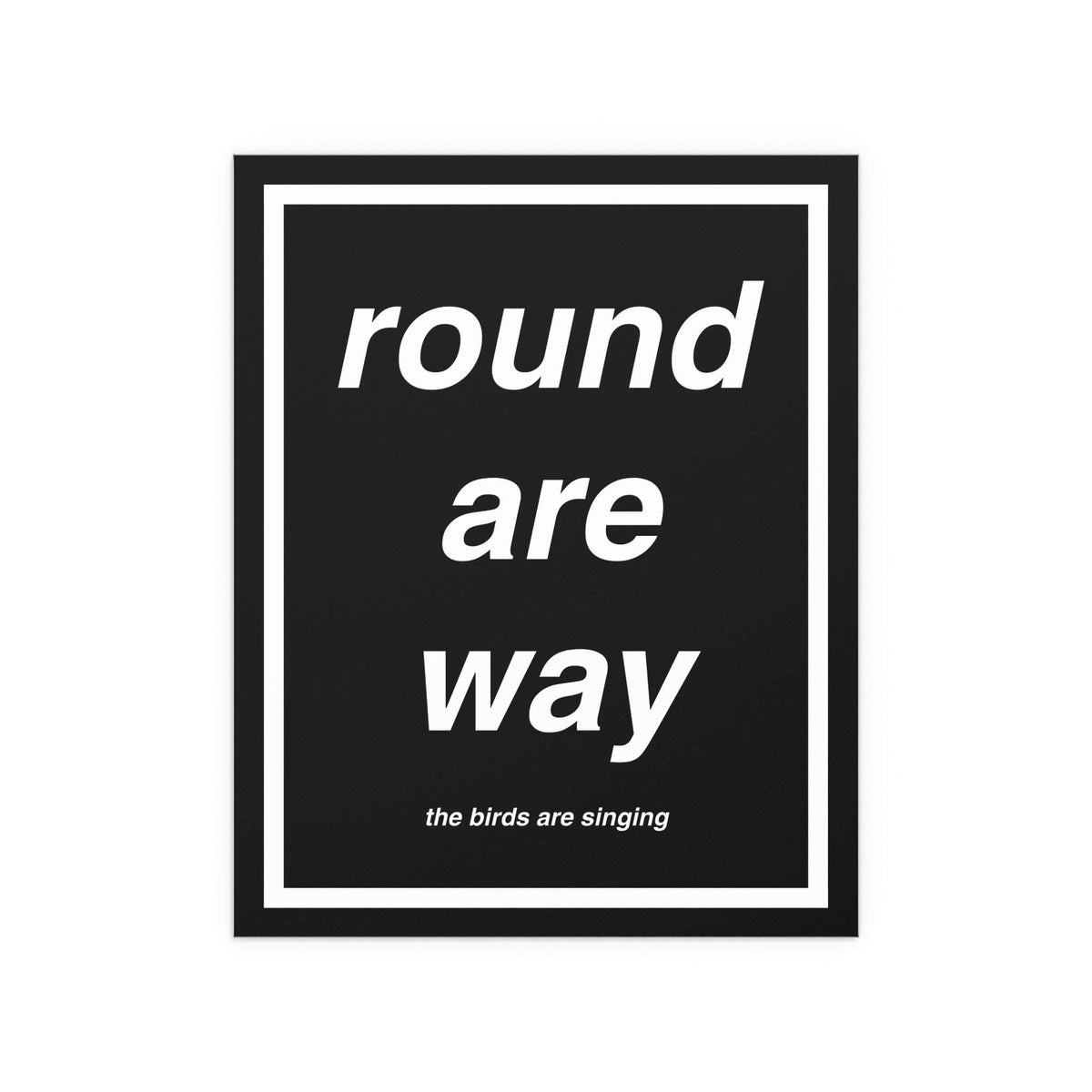 Round Oasis Are Way print poster by Glow On Prints, featuring vibrant abstract design on smooth paper surface.