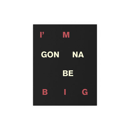 Fontaines DC Big poster by Glow On Prints featuring bold typography and vibrant artwork for wall decor.