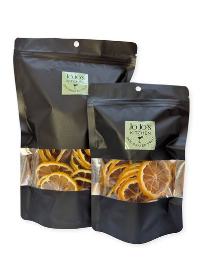 Dried dehydrated lemon slices from JoJo’s Kitchen, thinly sliced citrus fruit for cooking and garnishing.