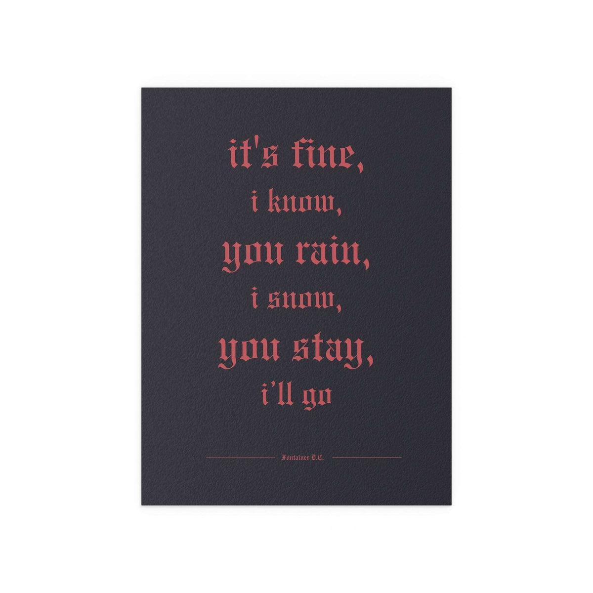 Fontaines DC Motorcycle Boy poster by Glow On Prints featuring a vibrant, artistic design of the band’s album artwork.