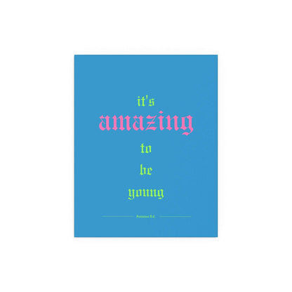 Romance Blue Fontaines DC poster by Glow On Prints featuring band artwork on a vibrant background.