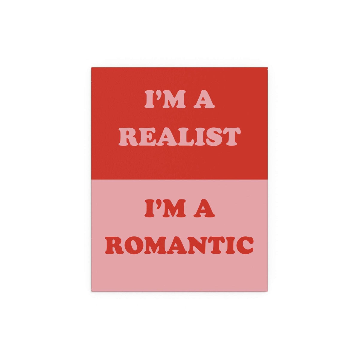 Glow On Prints The Cribs I'm a Realist poster featuring bold black and white typography on high-quality paper.