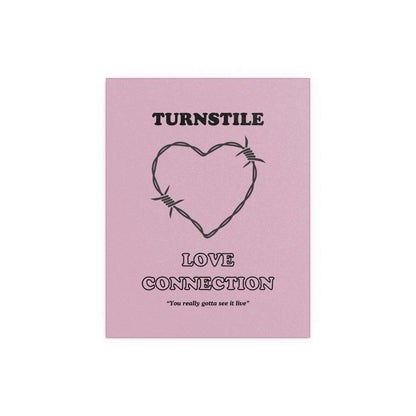Glow On Prints TLC turnstile poster featuring vibrant, detailed artwork suitable for decor or collection display.
