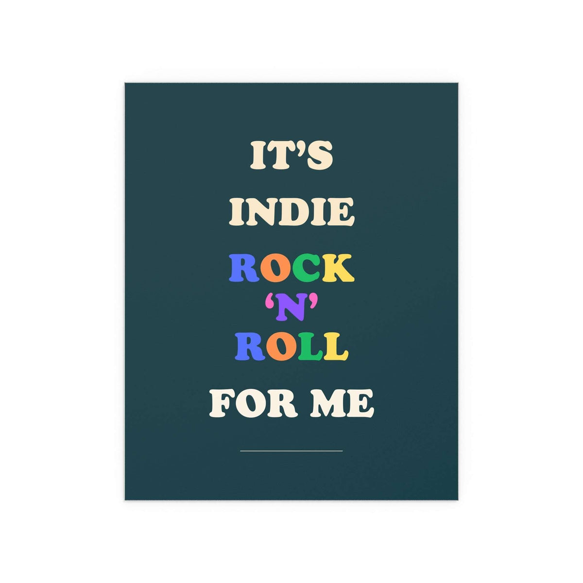 Blue poster of The Killers' Glamorous Indie Rock n Roll album by Glow On Prints, featuring band artwork and vibrant colors.