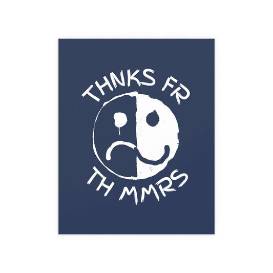 Fall Out Boy "Thnks Fr Th Mmrs" poster by Glow On Prints, featuring album-inspired artwork on a decorative print.