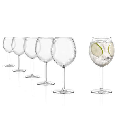 Six Stolzle Lausitz Berlin cocktail balloon glasses, 815ml, elegant glassware for cocktails, in a box from Glassware UK.