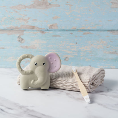 Natural Rubber Baby Teether by Wild And Stone, soft and safe teething toy made from eco-friendly rubber for soothing infants.