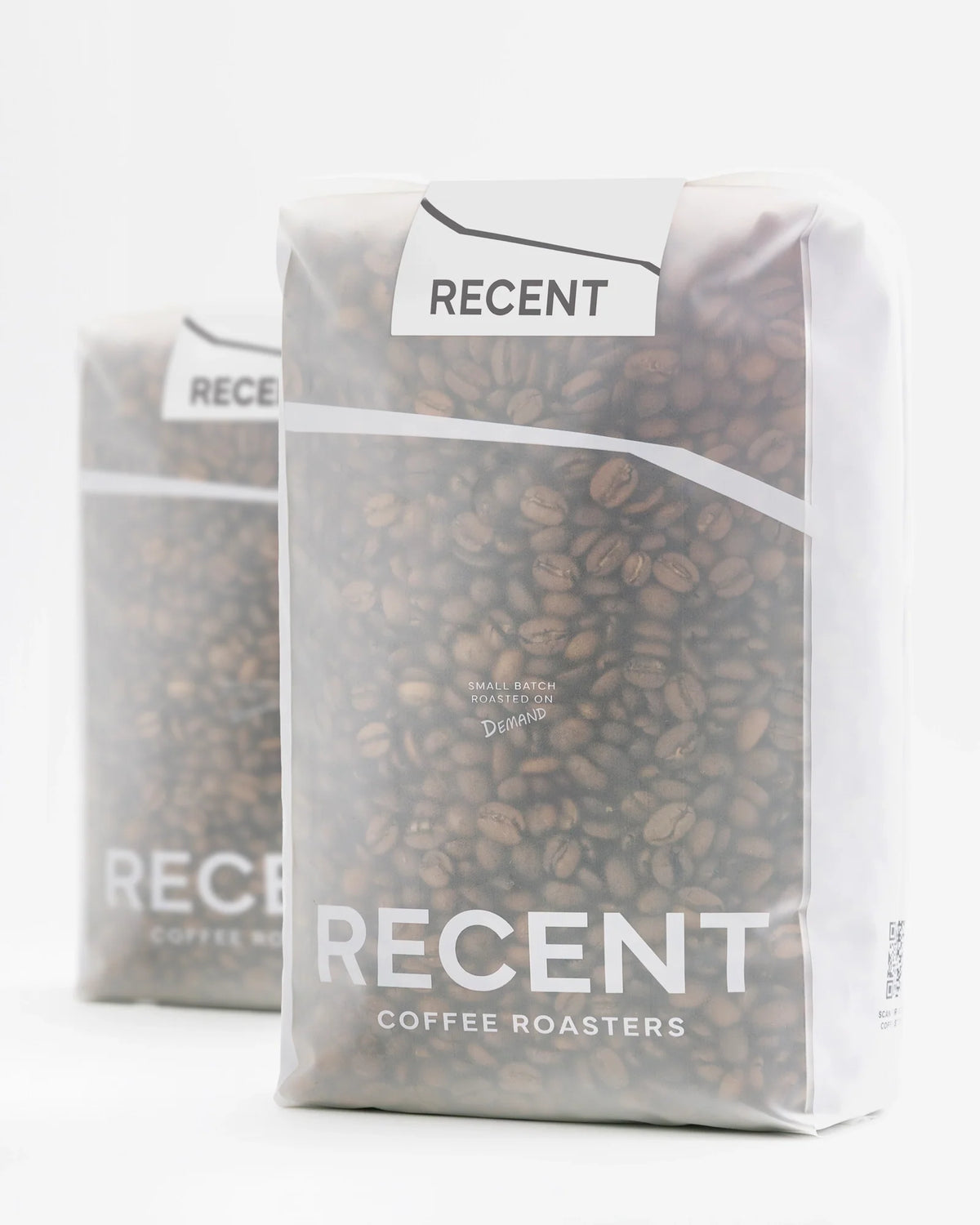Recent Beans Aire Street Blend light medium roast coffee in 2kg bag, fresh coffee beans for brewing at home or café.