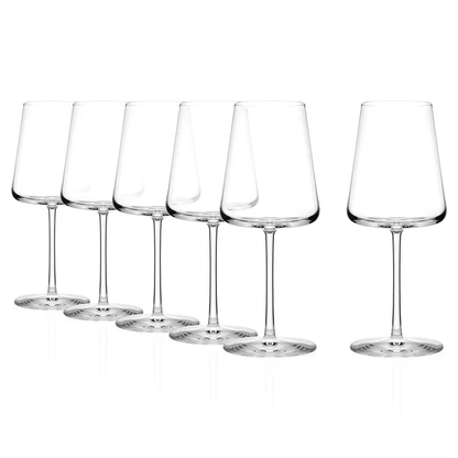 Set of two Stolzle Power White Wine Glasses, 400ml capacity, clear glass, elegant stems, designed for white wine enjoyment.