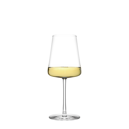 Set of six Stolzle Power White Wine Glasses, 400ml capacity, clear glassware for elegant wine serving from Glassware UK.