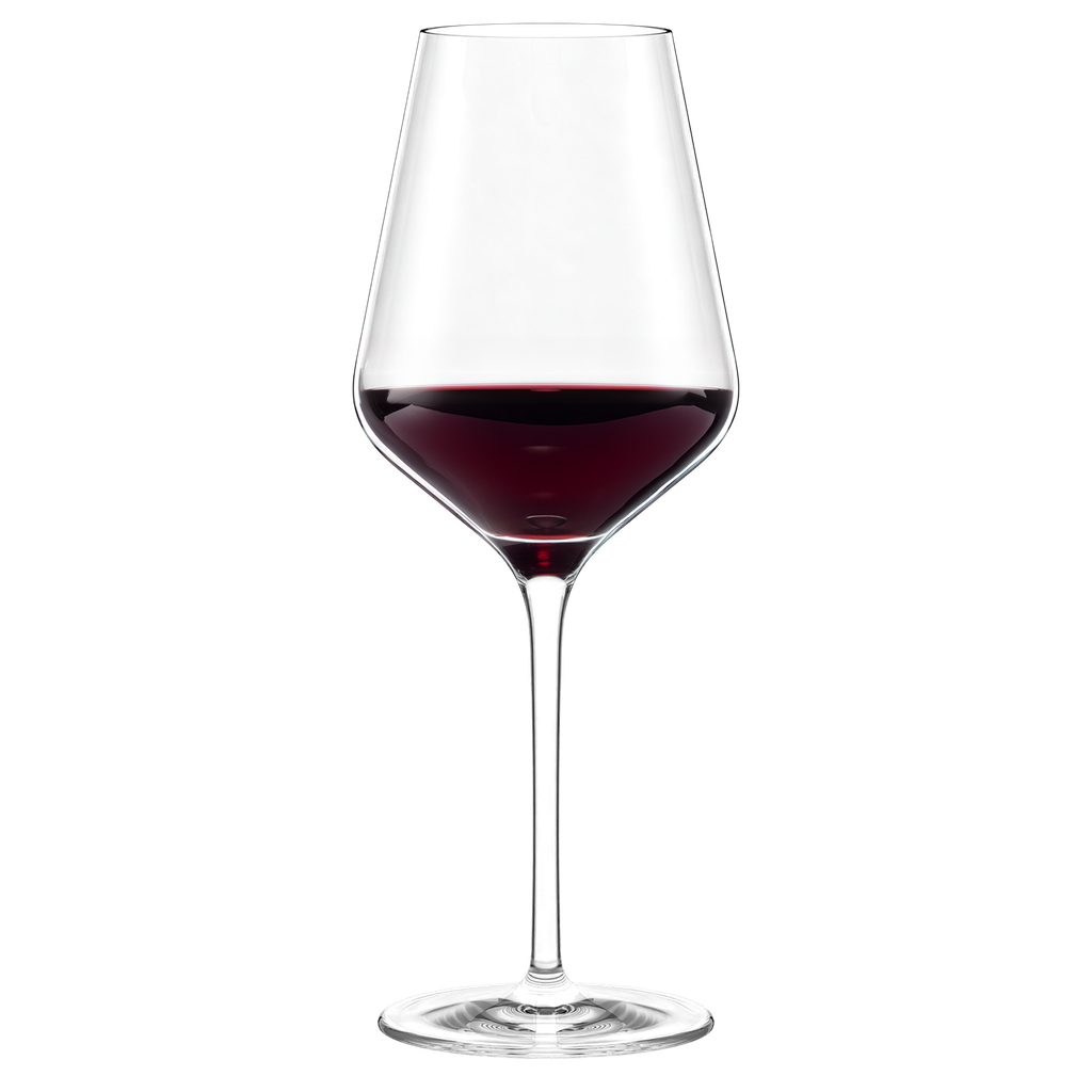 Set of six Stolzle Lausitz Quatrophil red wine glasses, 570ml capacity, elegant glassware for wine serving from Glassware UK.