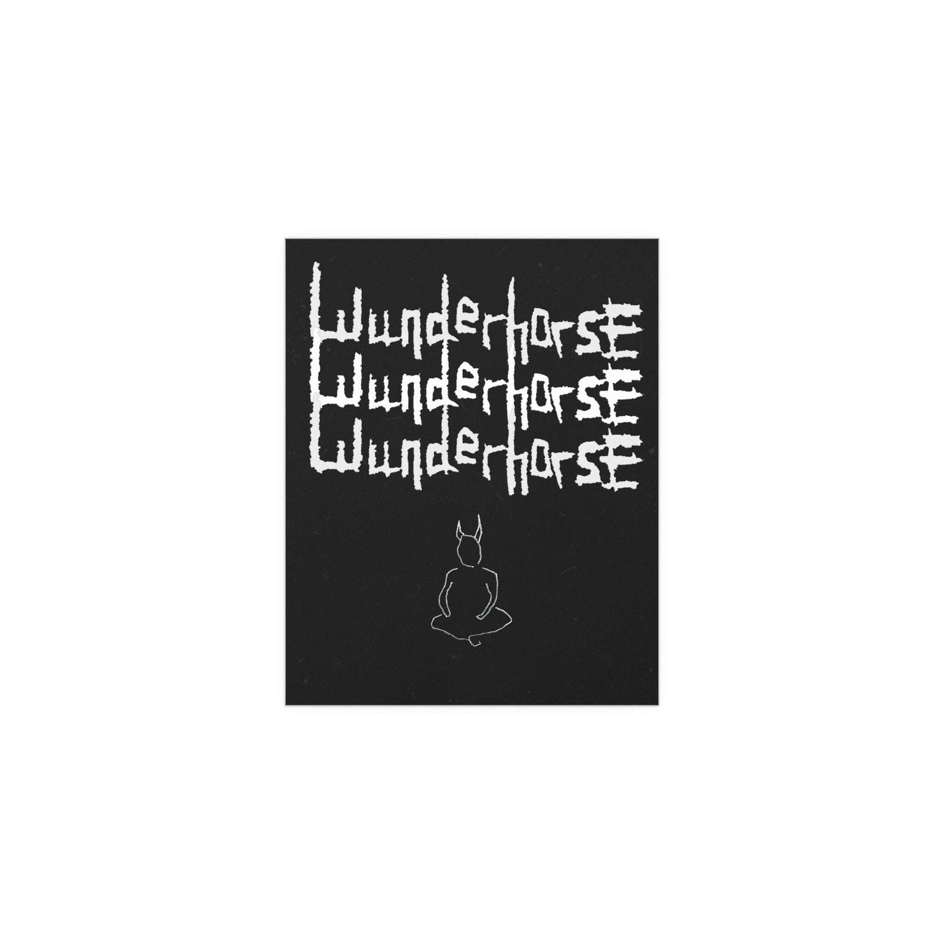 Wunderhorse Devil Print poster featuring a bold, artistic devil design by Glow On Prints, suitable for wall decor.