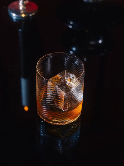 Six Stolzle Lausitz Berlin whisky tumblers, 500ml glassware set in a box, designed for enjoying whisky responsibly.