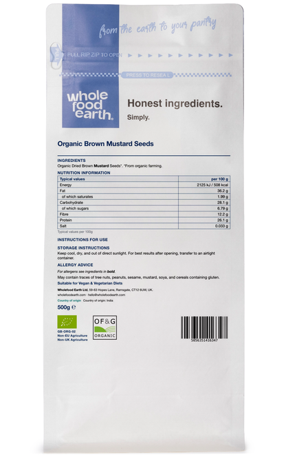 Organic Brown Mustard Seeds