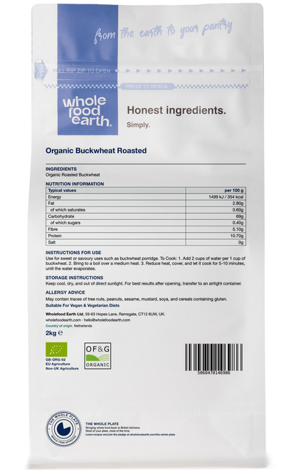 Organic Roasted Buckwheat