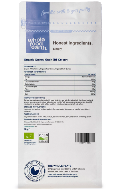 Organic Quinoa Grain (Tri - Colour)