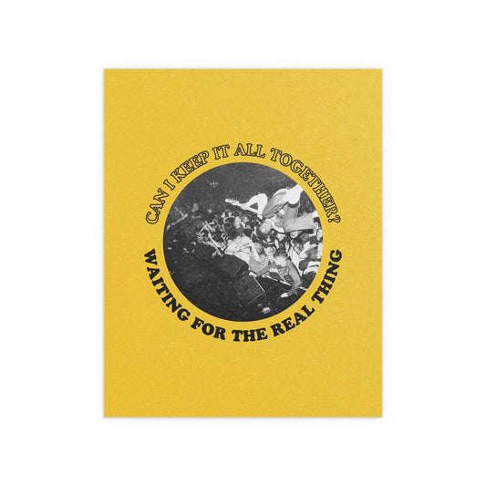 Glow On Prints real thing turnstile poster featuring a detailed, vibrant print of a turnstile against a dark background.