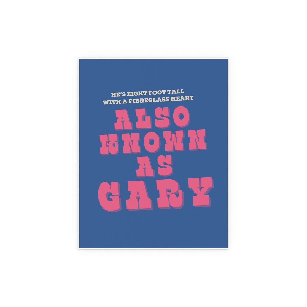 Colorful Blossoms Gary poster featuring blue and pink floral artwork by Glow On Prints, suitable for wall decor.