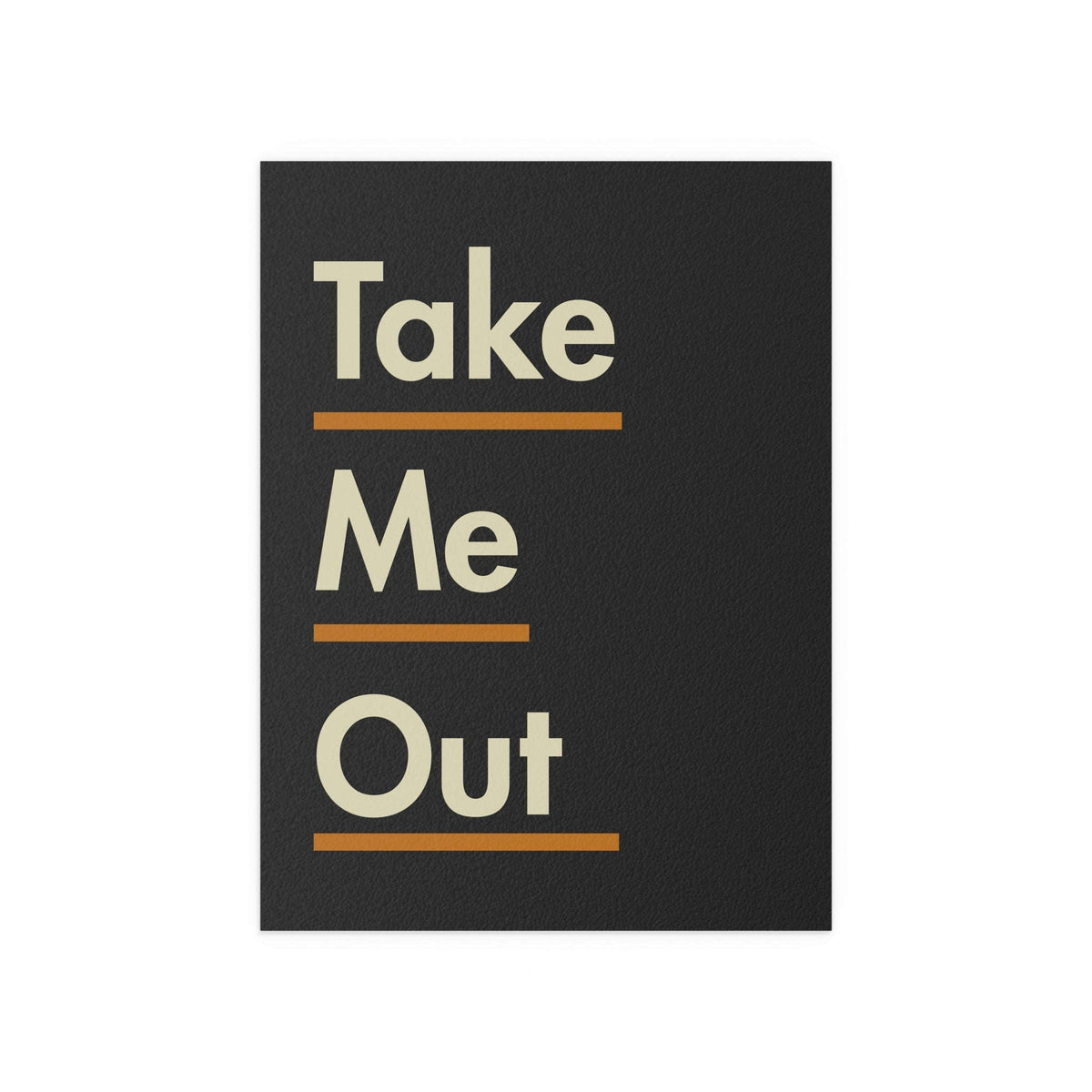 Franz Ferdinand Take Me Out poster by Glow On Prints, featuring band artwork on a sleek printed poster.