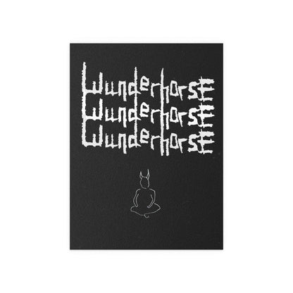 Wunderhorse Devil Print poster by Glow On Prints featuring a bold, artistic devil design on high-quality paper.