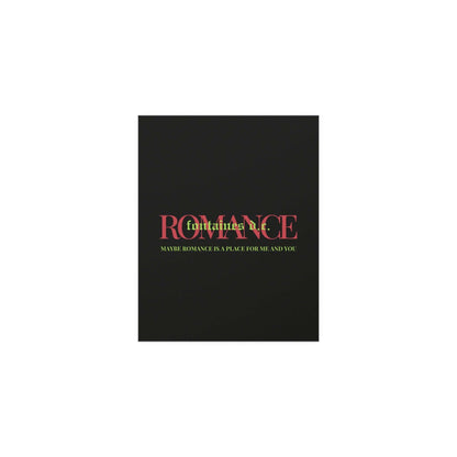 Fontaines DC Romance poster by Glow On Prints featuring band artwork on paper with vibrant colors and detailed design.