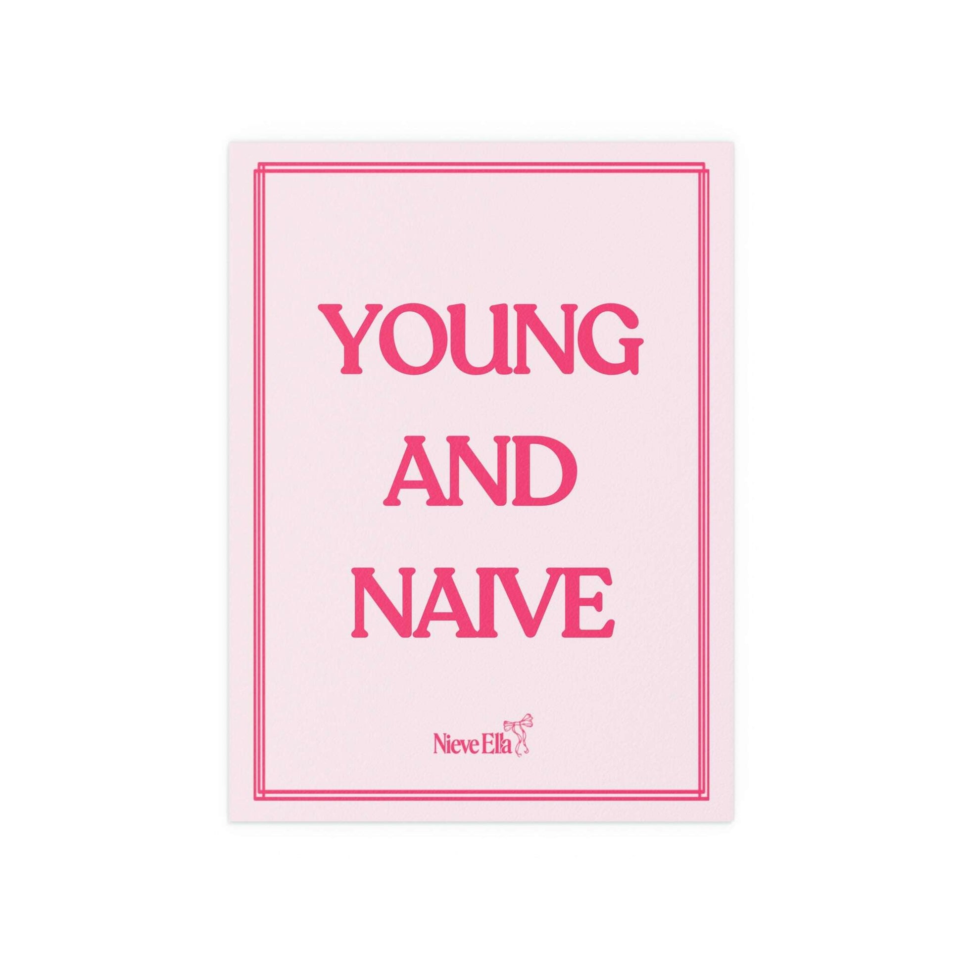 Colorful Nieve Ella poster by Glow On Prints featuring vibrant abstract artwork on a white background.