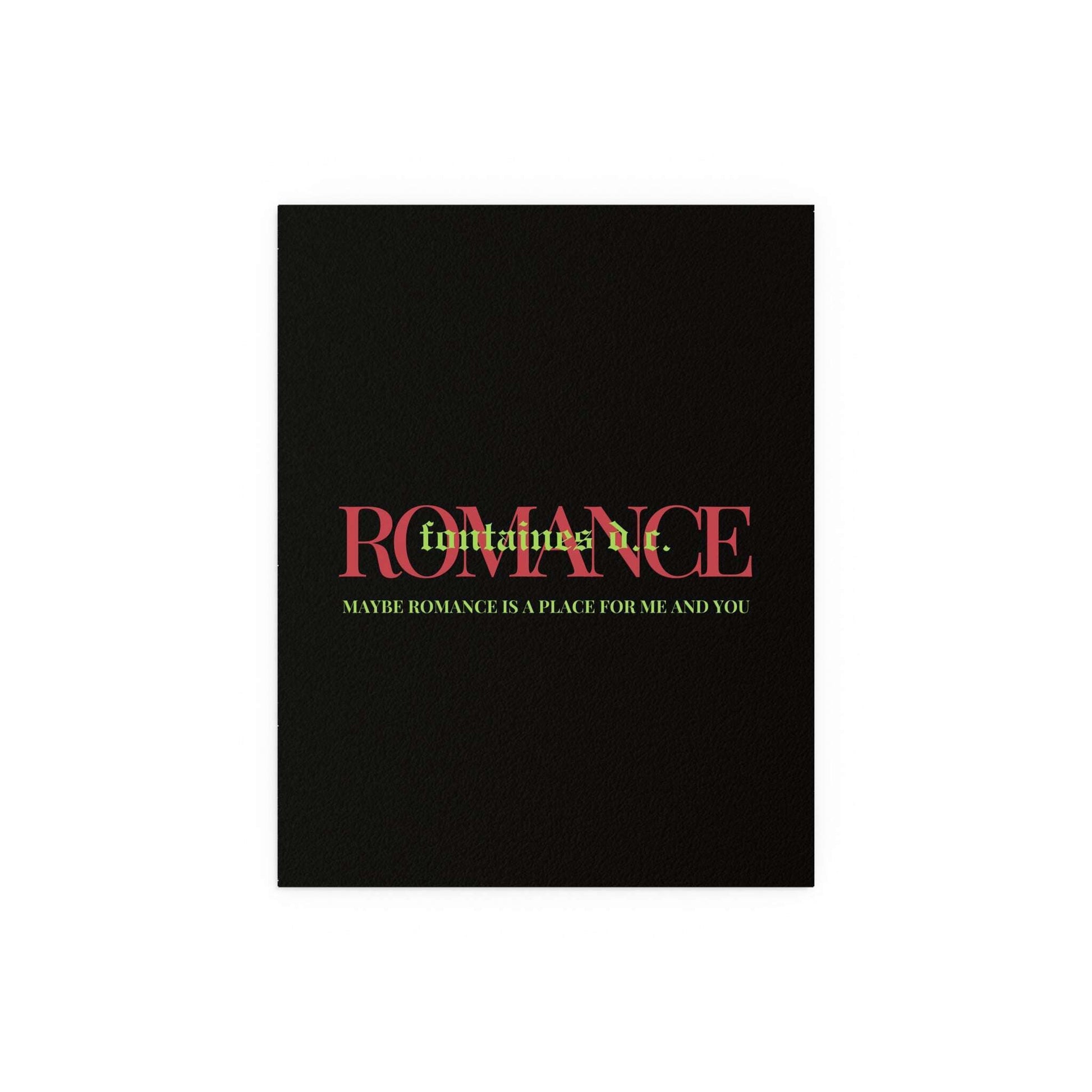 Fontaines DC Romance poster by Glow On Prints featuring band artwork on high-quality paper.