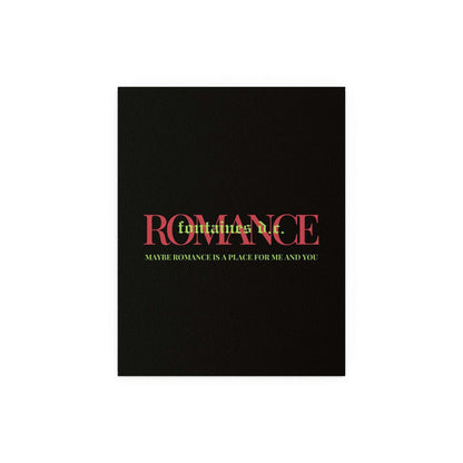Fontaines DC Romance poster by Glow On Prints featuring band artwork on high-quality paper.