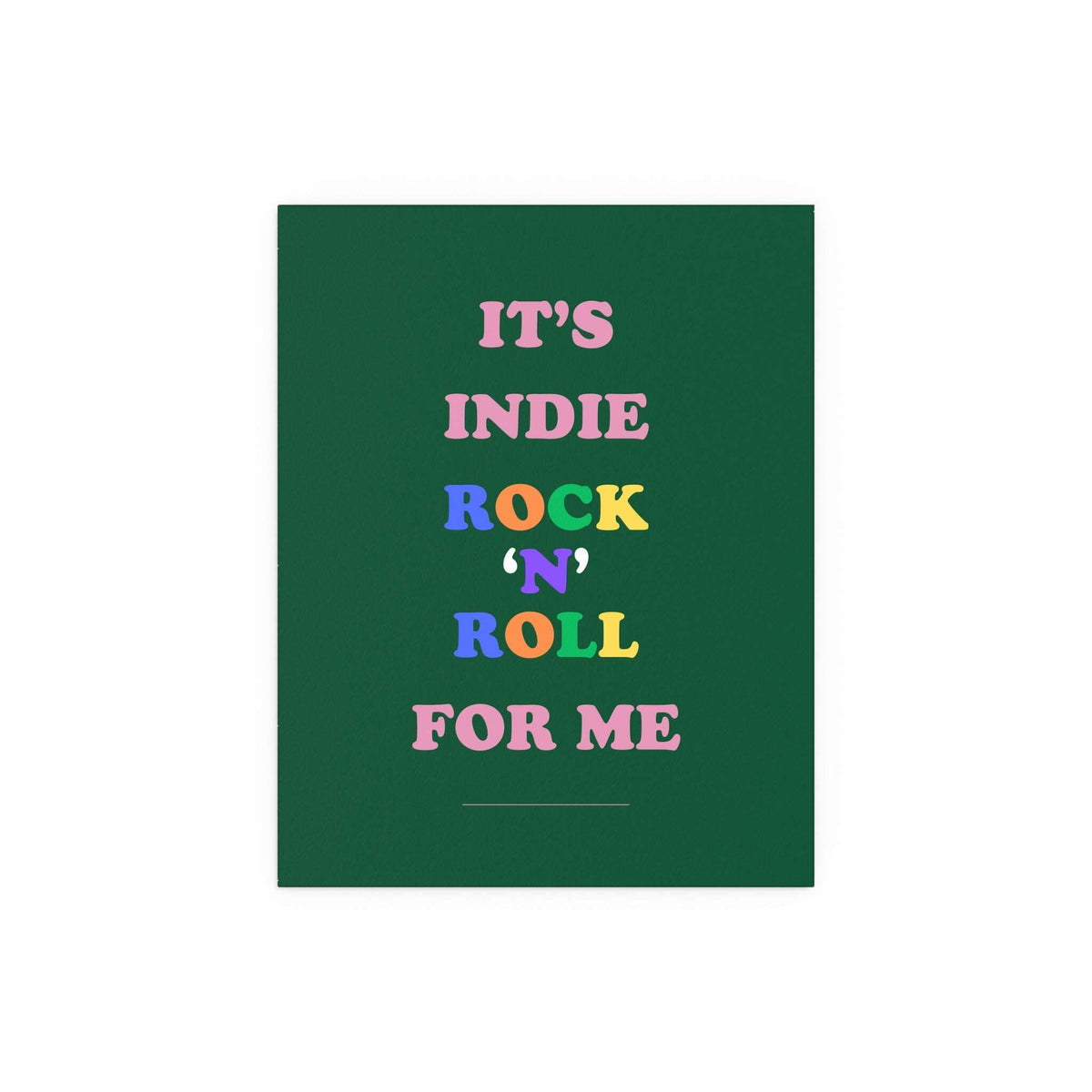 Green poster of The Killers' "Glamorous Indie Rock N Roll" by Glow On Prints, featuring band artwork on paper.