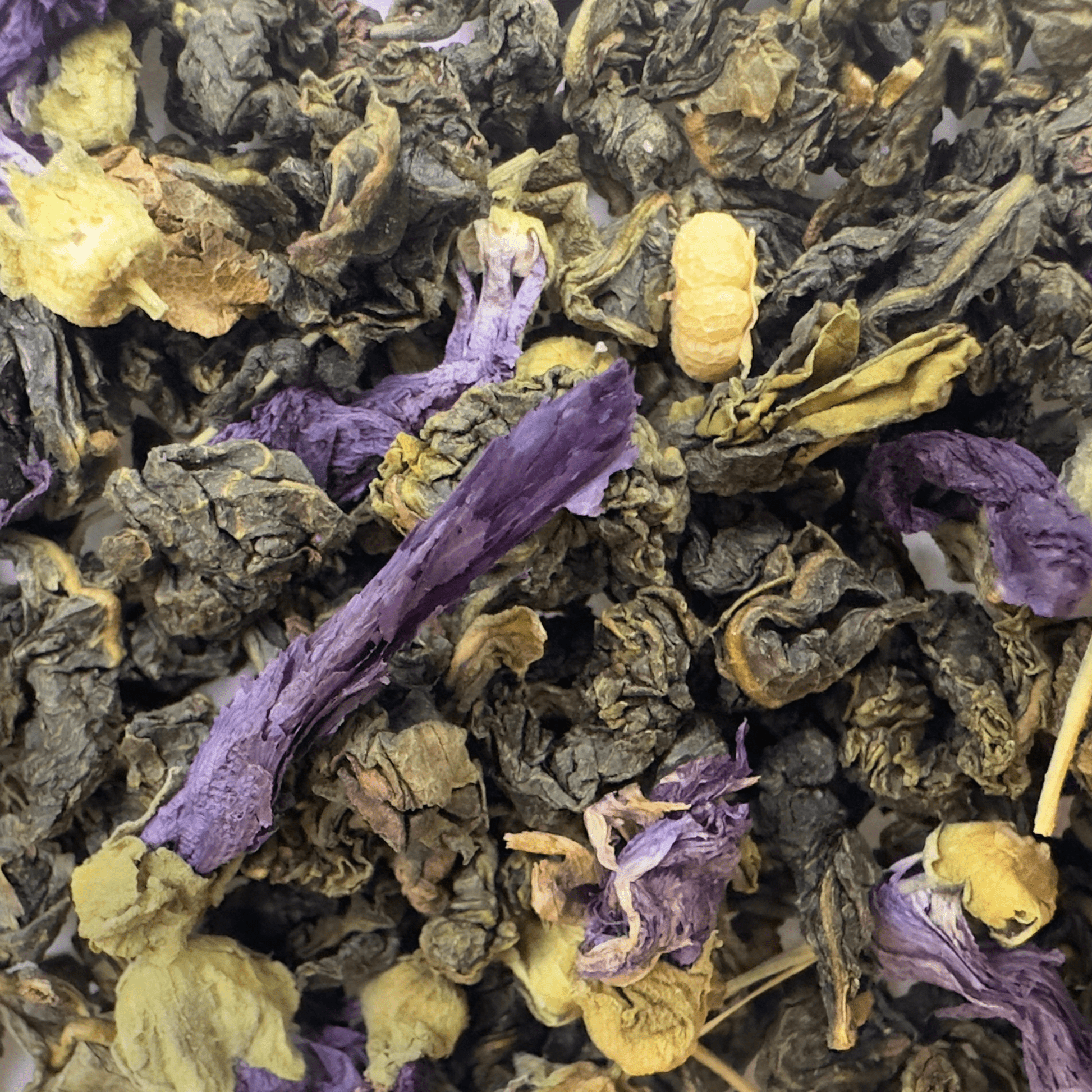 Blue Spring Oolong Tea by Porter Hill Tea Company, loose tea leaves with vibrant blue-green color and elegant packaging.