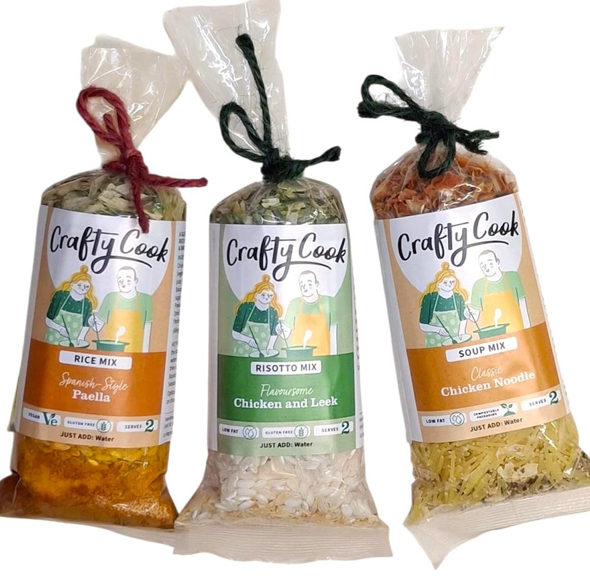 Crafty Cook Camper Cuisine orange van-themed 3x2 serving meals for wholesale, featuring colorful camper van design and meal containers.