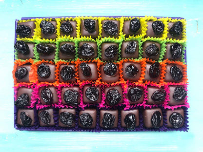 Large box of Gorvett & Stone Cherry Marzipan chocolates in a decorative chocolate gift box.
