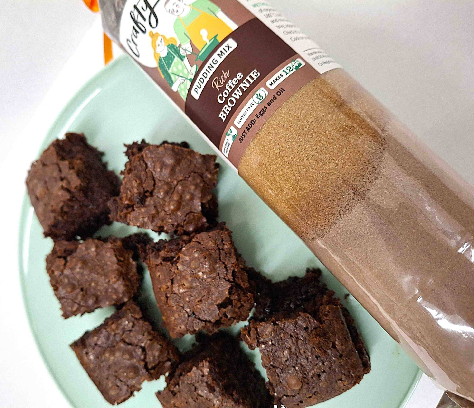 Gluten Free Coffee Brownie Mix by Crafty Cook cupboard restock monthly subs