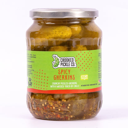 Gherkins made for cheeseboards. Spicy, crunchy, fresh and tasty. Party food and Christmas.