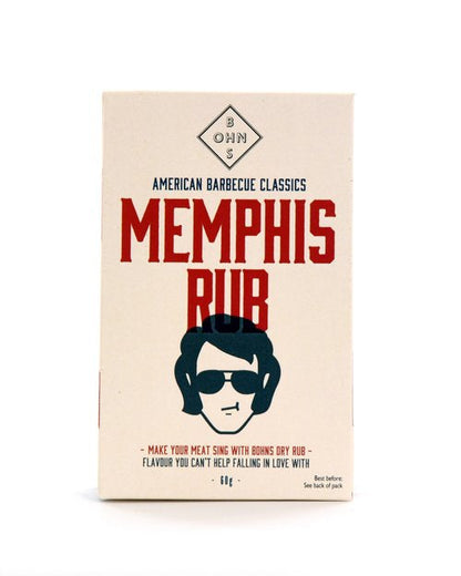 Image of the book "All 4 of BOHNS American Classic BBQ Rubs" by BOHNS Rubs, showing colorful cover with spice illustrations.