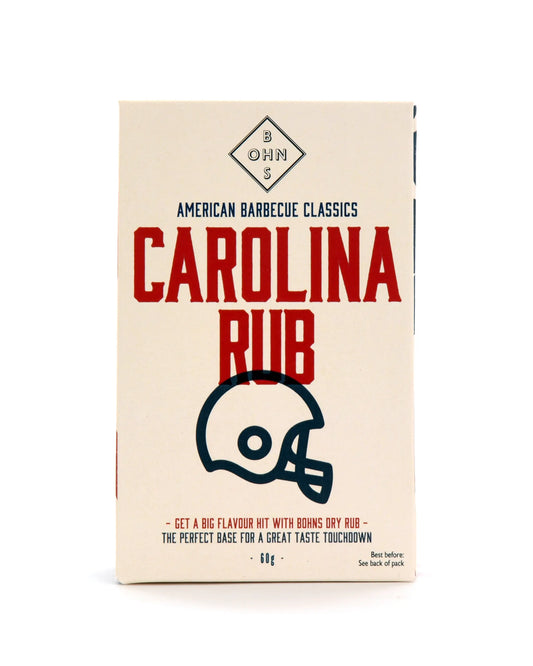 Book cover titled "Carolina Rub" by BOHNS Rubs, featuring a clean design with text and branding elements.