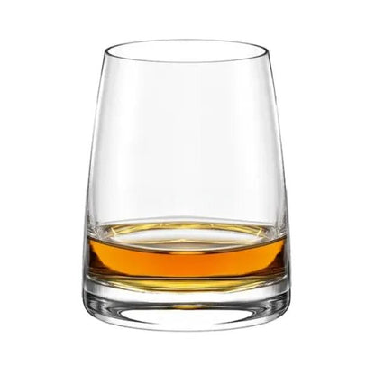 Set of six Stolzle Experience DOF whisky tumblers, 325ml each, clear glass with a classic design for whiskey drinking.