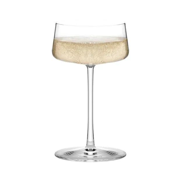 Set of six Stolzle Power Champagne Flutes Grand Cru, 315ml, clear glassware for elegant champagne serving.