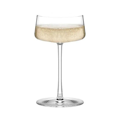 Set of six Stolzle Power Champagne Flutes Grand Cru, 315ml, clear glassware for elegant champagne serving.