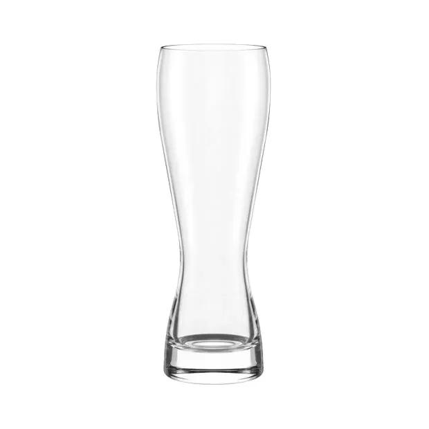 Stolzle 395ml beer tankard glass from Glassware UK, clear glass with a wide bowl and sturdy handle for beer drinking.