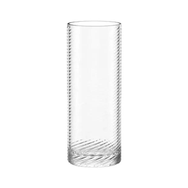 Set of six Stolzle Lausitz Berlin highball whisky tumblers in a box, 525ml capacity, clear glass with a sleek design.