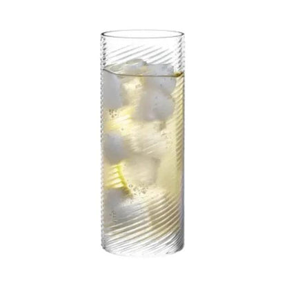 Set of six Stolzle Lausitz Berlin highball whisky tumblers, 525ml, clear glass, perfect for cocktails and beverages.