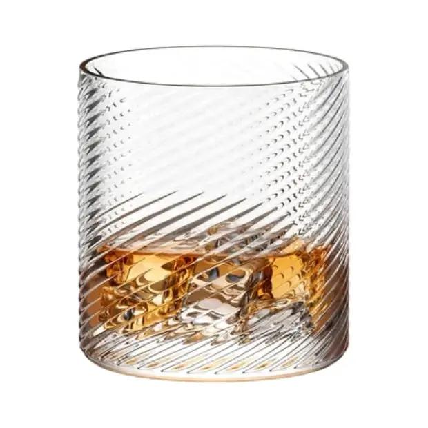 Six Stolzle Lausitz Berlin whisky tumblers, 500ml glassware set, clear and elegant for enjoying whisky beverages.